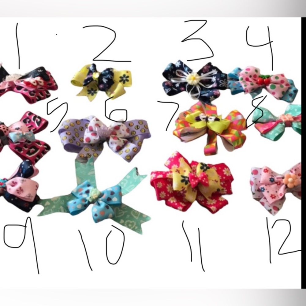 Bow for little kids handmade